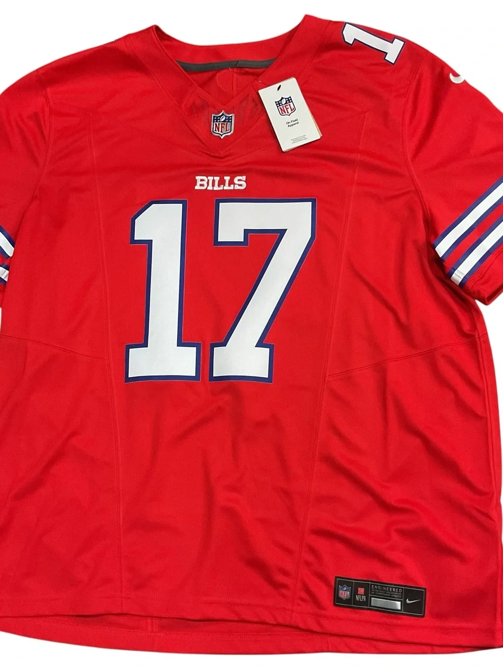 Nike NFL Buffalo Bills Josh Allen 17 Red Game Jersey Mens Size XL VAPOR